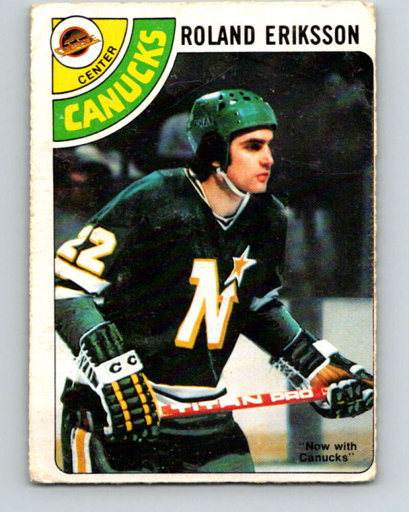 1978-79 O-Pee-Chee #241 Roland Eriksson  Vancouver Canucks  V24278