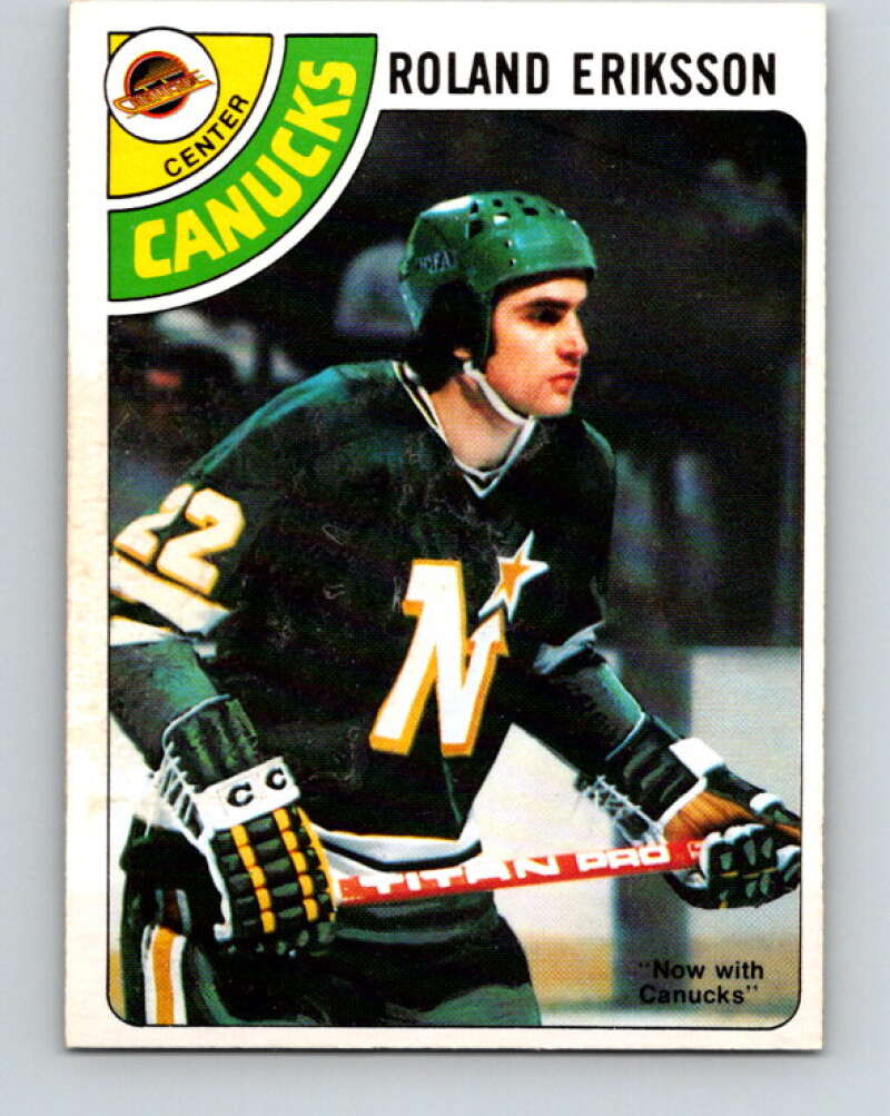 1978-79 O-Pee-Chee #241 Roland Eriksson  Vancouver Canucks  V24279