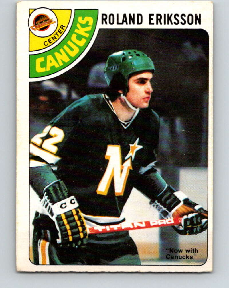 1978-79 O-Pee-Chee #241 Roland Eriksson  Vancouver Canucks  V24281