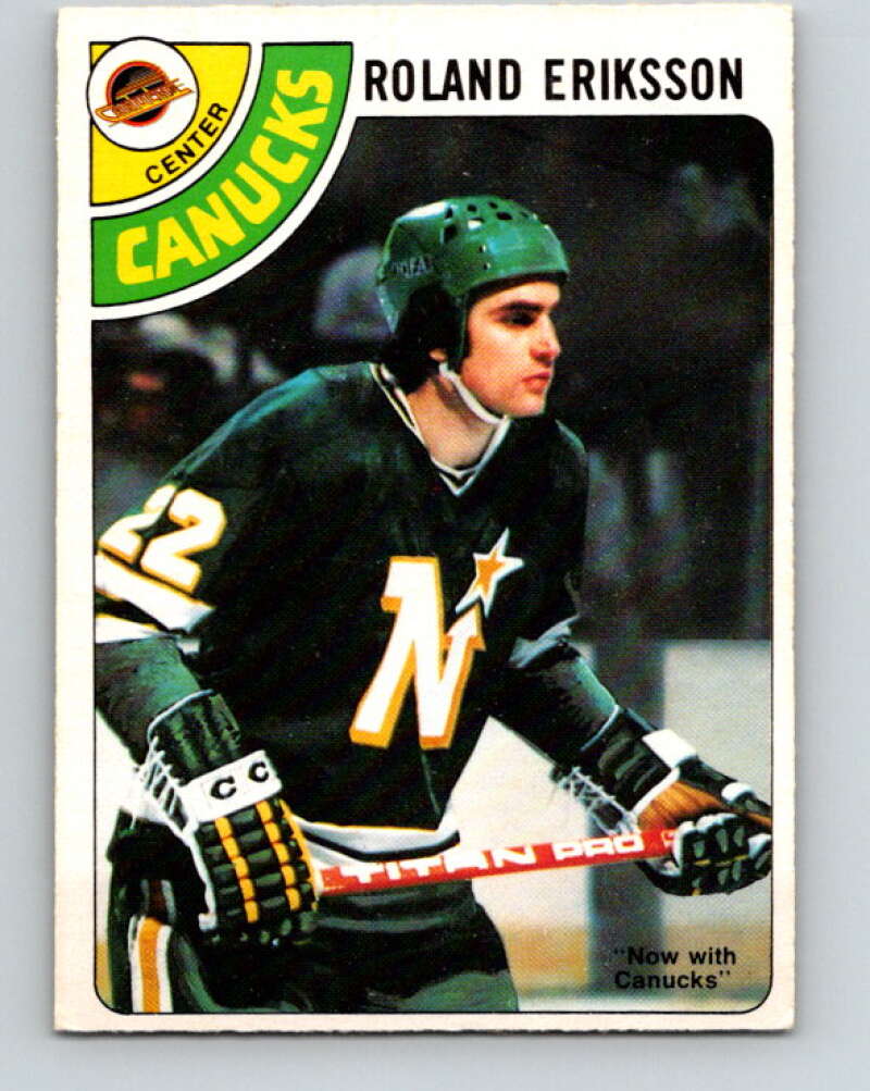 1978-79 O-Pee-Chee #241 Roland Eriksson  Vancouver Canucks  V24285