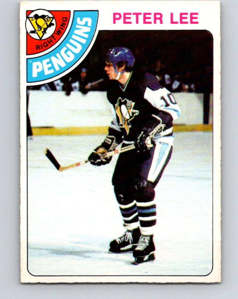 1978-79 O-Pee-Chee #244 Peter Lee RC Rookie Penguins  V24317