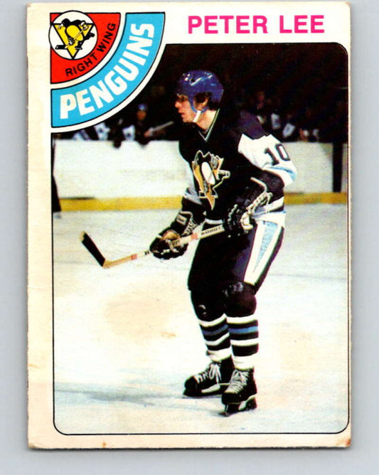 1978-79 O-Pee-Chee #244 Peter Lee RC Rookie Penguins  V24318