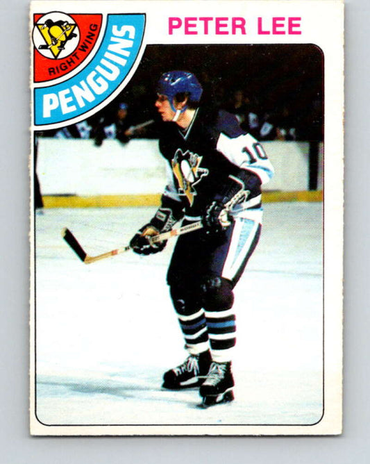1978-79 O-Pee-Chee #244 Peter Lee RC Rookie Penguins  V24320