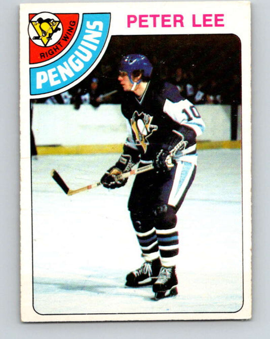 1978-79 O-Pee-Chee #244 Peter Lee RC Rookie Penguins  V24321