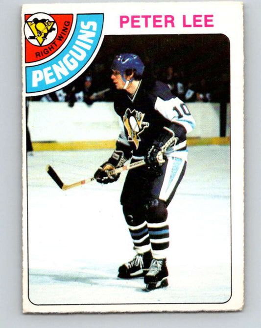 1978-79 O-Pee-Chee #244 Peter Lee RC Rookie Penguins  V24322