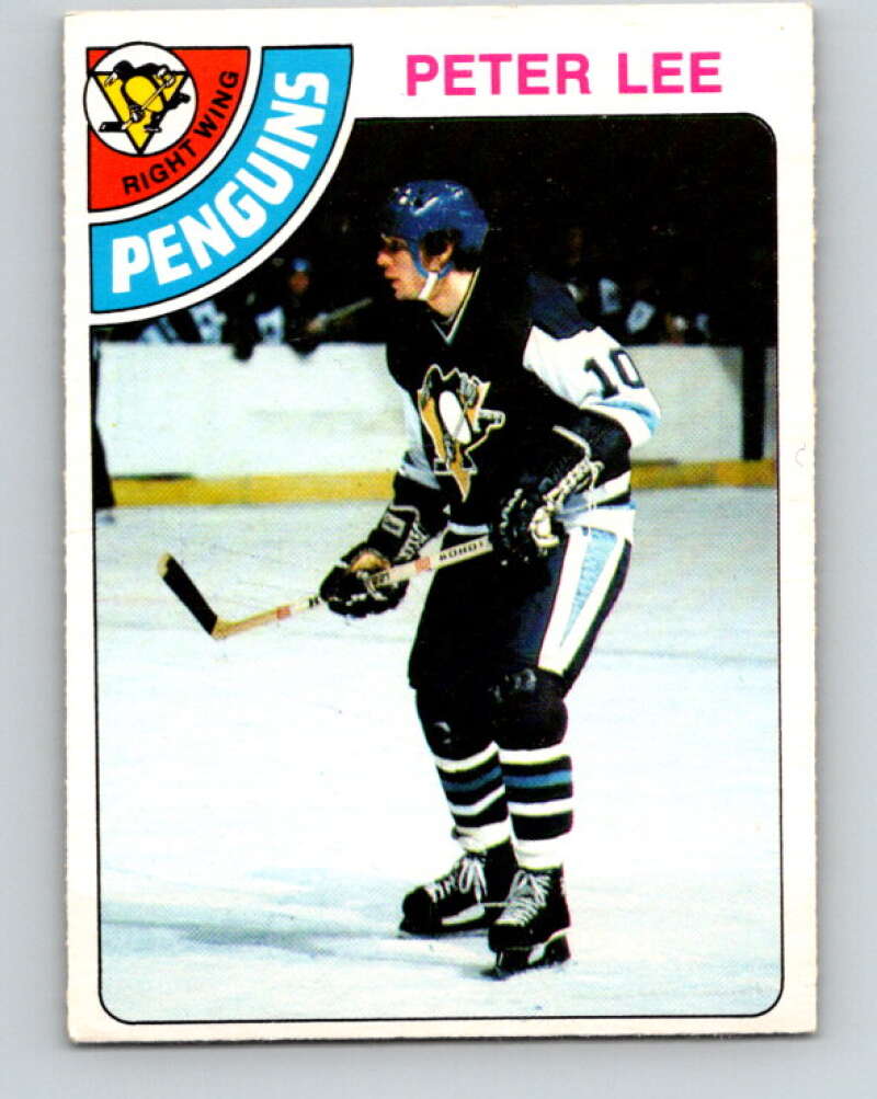 1978-79 O-Pee-Chee #244 Peter Lee RC Rookie Penguins  V24323