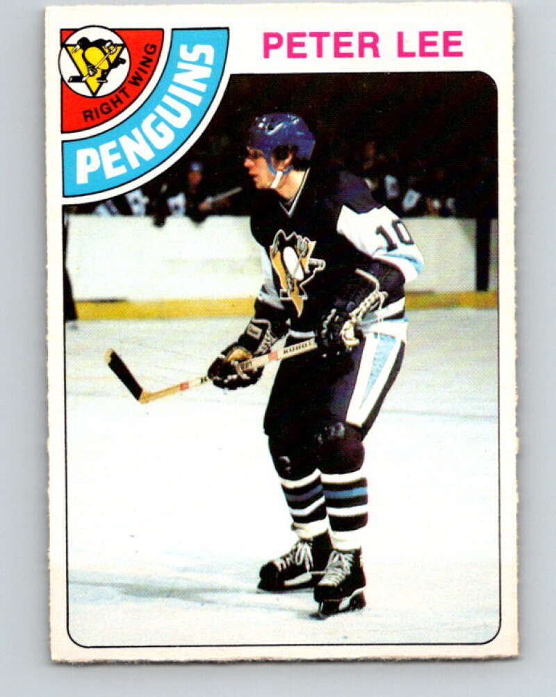 1978-79 O-Pee-Chee #244 Peter Lee RC Rookie Penguins  V24324