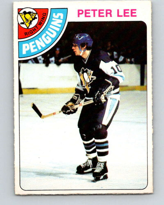 1978-79 O-Pee-Chee #244 Peter Lee RC Rookie Penguins  V24324