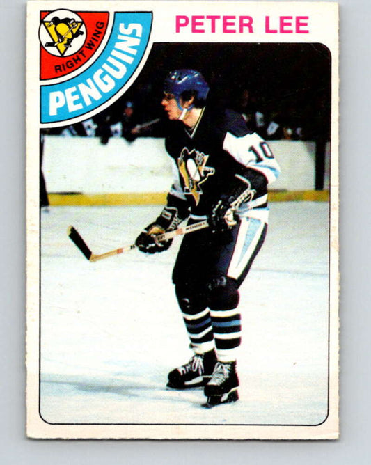1978-79 O-Pee-Chee #244 Peter Lee RC Rookie Penguins  V24325