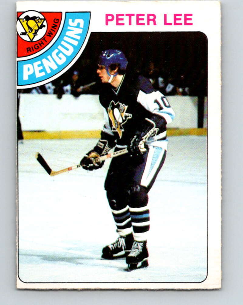 1978-79 O-Pee-Chee #244 Peter Lee RC Rookie Penguins  V24326