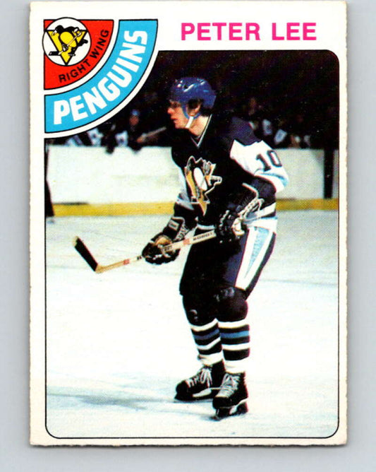 1978-79 O-Pee-Chee #244 Peter Lee RC Rookie Penguins  V24328