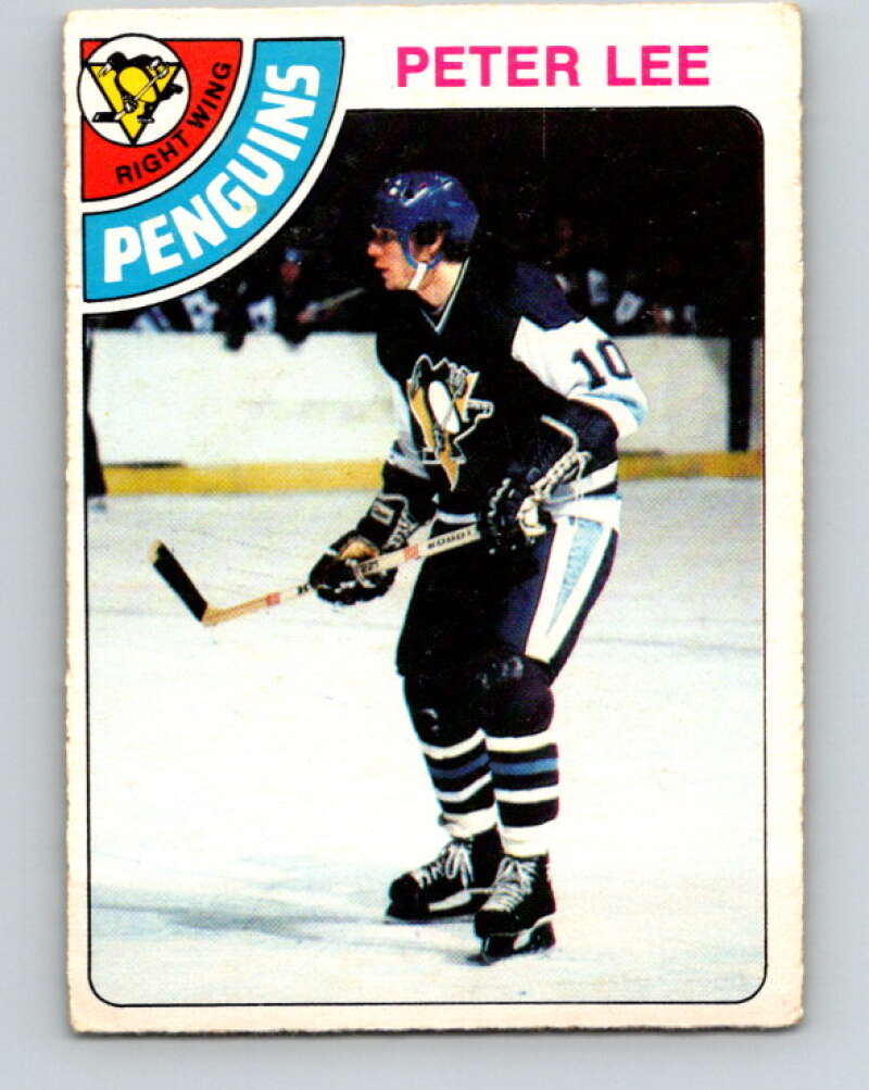 1978-79 O-Pee-Chee #244 Peter Lee RC Rookie Penguins  V24329