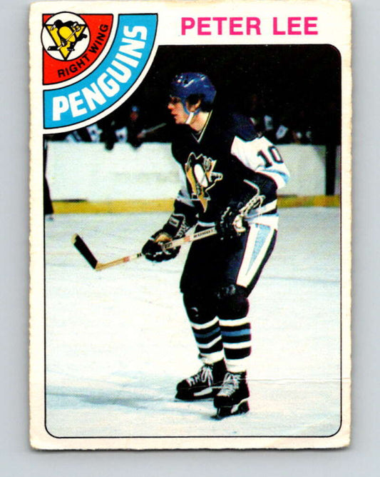 1978-79 O-Pee-Chee #244 Peter Lee RC Rookie Penguins  V24330