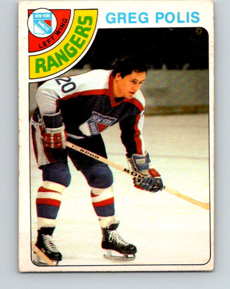 1978-79 O-Pee-Chee #246 Greg Polis  New York Rangers  V24353