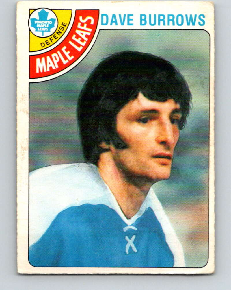 1978-79 O-Pee-Chee #254 Dave Burrows  Toronto Maple Leafs  V24447