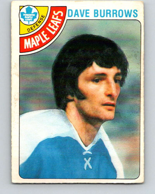 1978-79 O-Pee-Chee #254 Dave Burrows  Toronto Maple Leafs  V24447