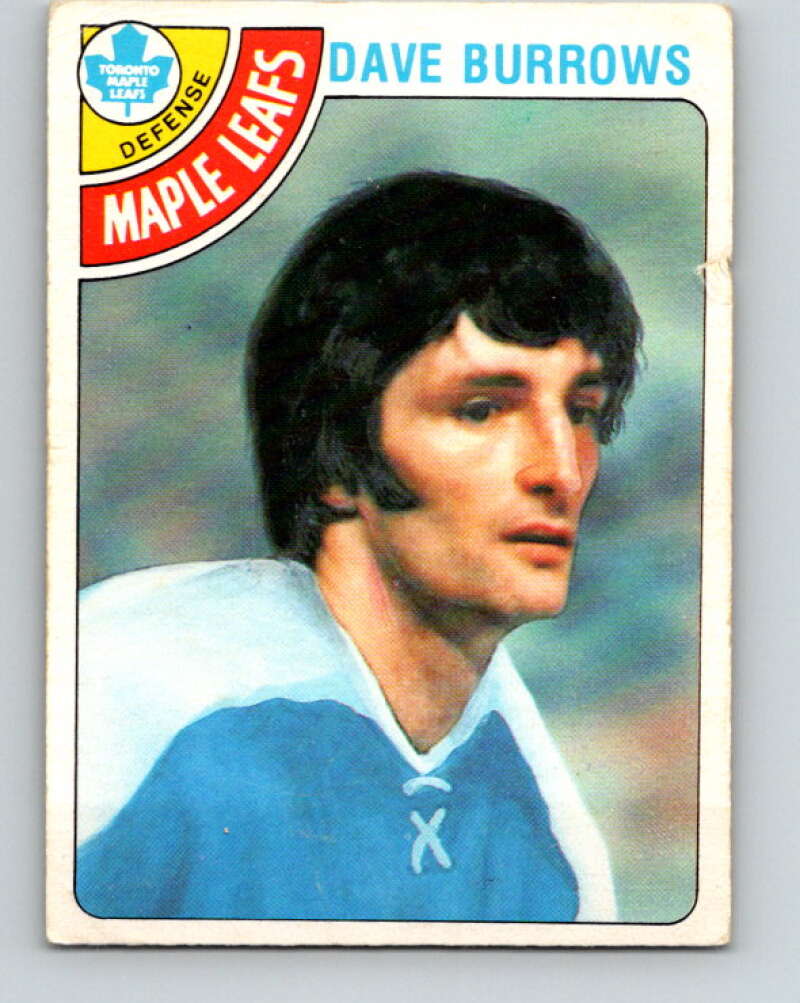 1978-79 O-Pee-Chee #254 Dave Burrows  Toronto Maple Leafs  V24448