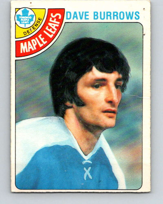 1978-79 O-Pee-Chee #254 Dave Burrows  Toronto Maple Leafs  V24450