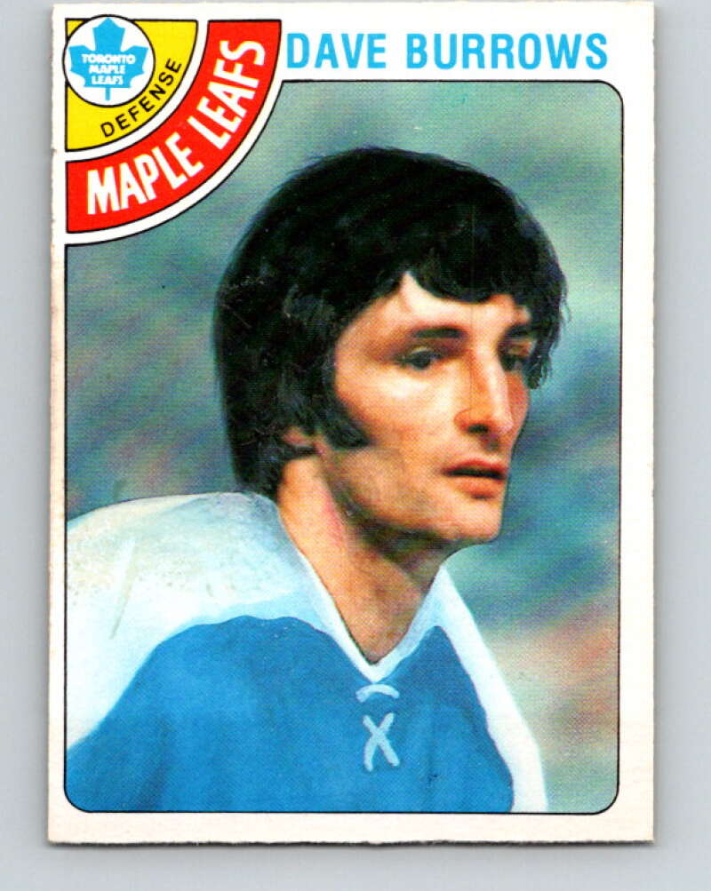1978-79 O-Pee-Chee #254 Dave Burrows  Toronto Maple Leafs  V24451