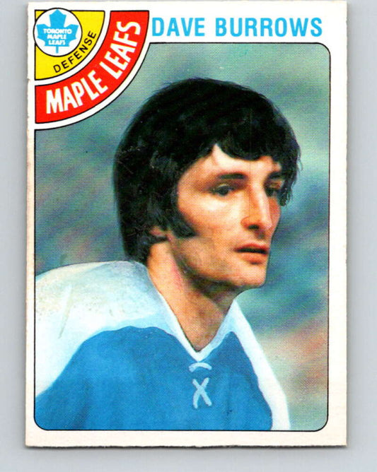 1978-79 O-Pee-Chee #254 Dave Burrows  Toronto Maple Leafs  V24451
