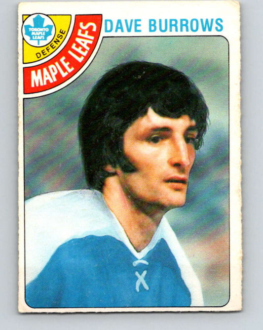 1978-79 O-Pee-Chee #254 Dave Burrows  Toronto Maple Leafs  V24452