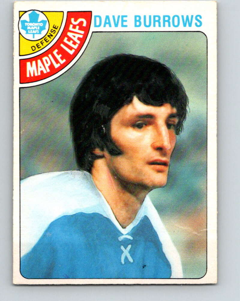1978-79 O-Pee-Chee #254 Dave Burrows  Toronto Maple Leafs  V24453