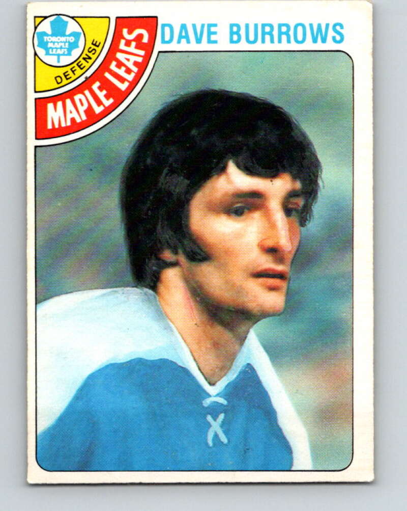 1978-79 O-Pee-Chee #254 Dave Burrows  Toronto Maple Leafs  V24455