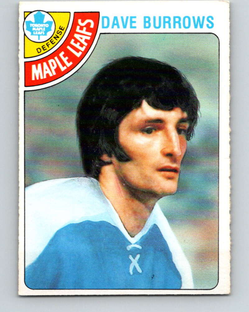 1978-79 O-Pee-Chee #254 Dave Burrows  Toronto Maple Leafs  V24456