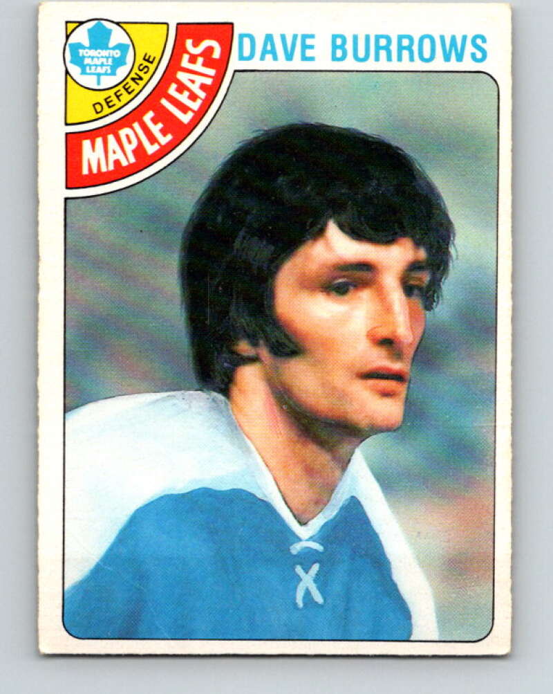 1978-79 O-Pee-Chee #254 Dave Burrows  Toronto Maple Leafs  V24457