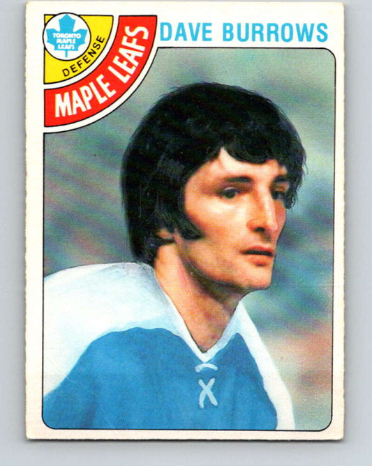 1978-79 O-Pee-Chee #254 Dave Burrows  Toronto Maple Leafs  V24457