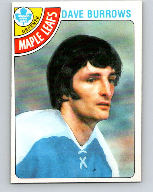 1978-79 O-Pee-Chee #254 Dave Burrows  Toronto Maple Leafs  V24458