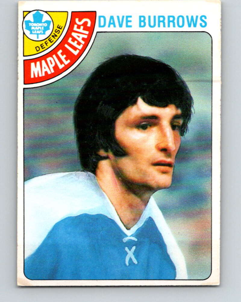 1978-79 O-Pee-Chee #254 Dave Burrows  Toronto Maple Leafs  V24459