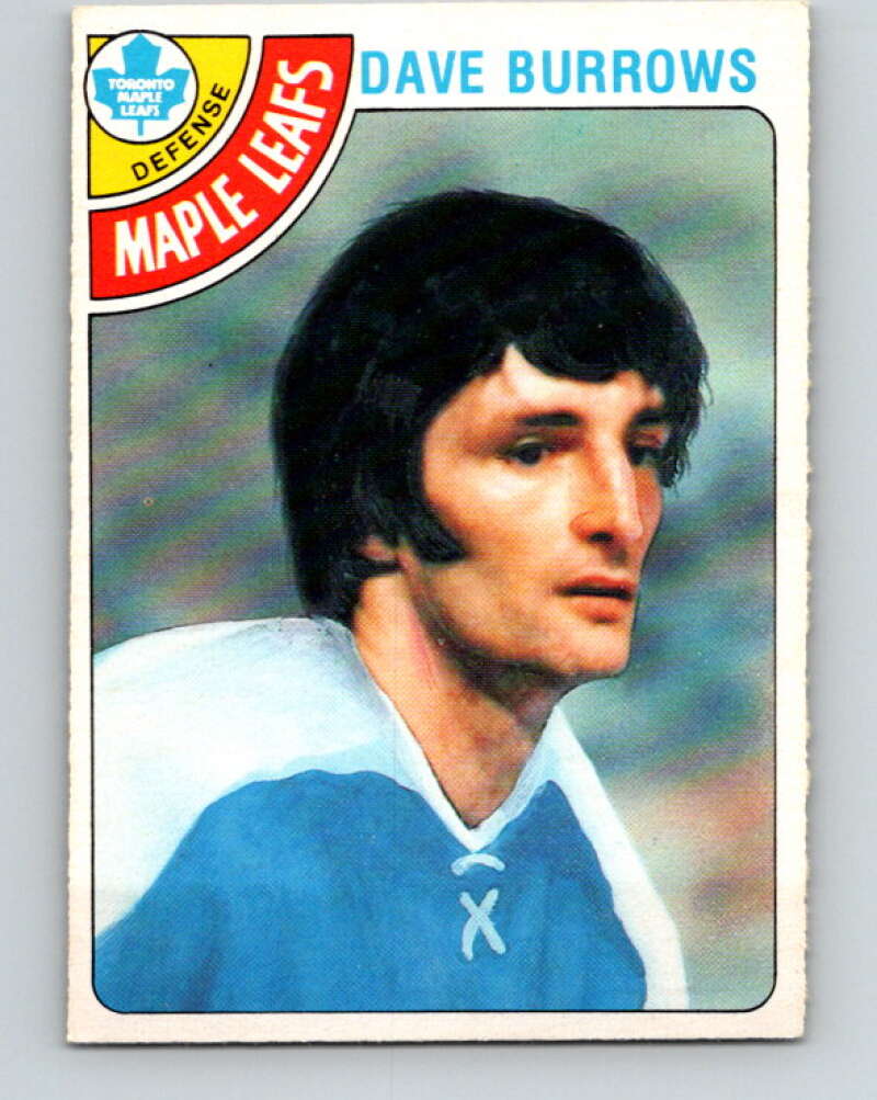 1978-79 O-Pee-Chee #254 Dave Burrows  Toronto Maple Leafs  V24461
