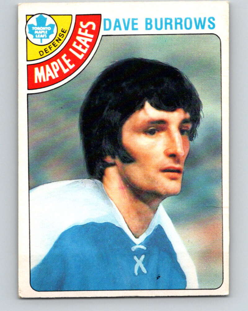 1978-79 O-Pee-Chee #254 Dave Burrows  Toronto Maple Leafs  V24462