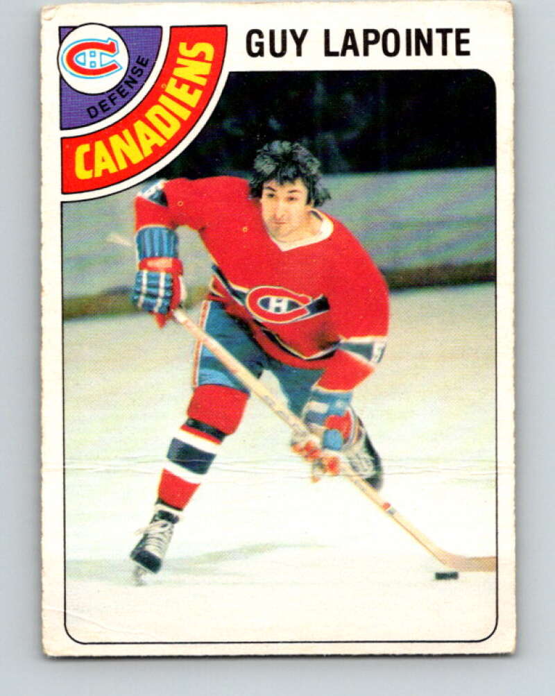 1978-79 O-Pee-Chee #260 Guy Lapointe  Montreal Canadiens  V24544