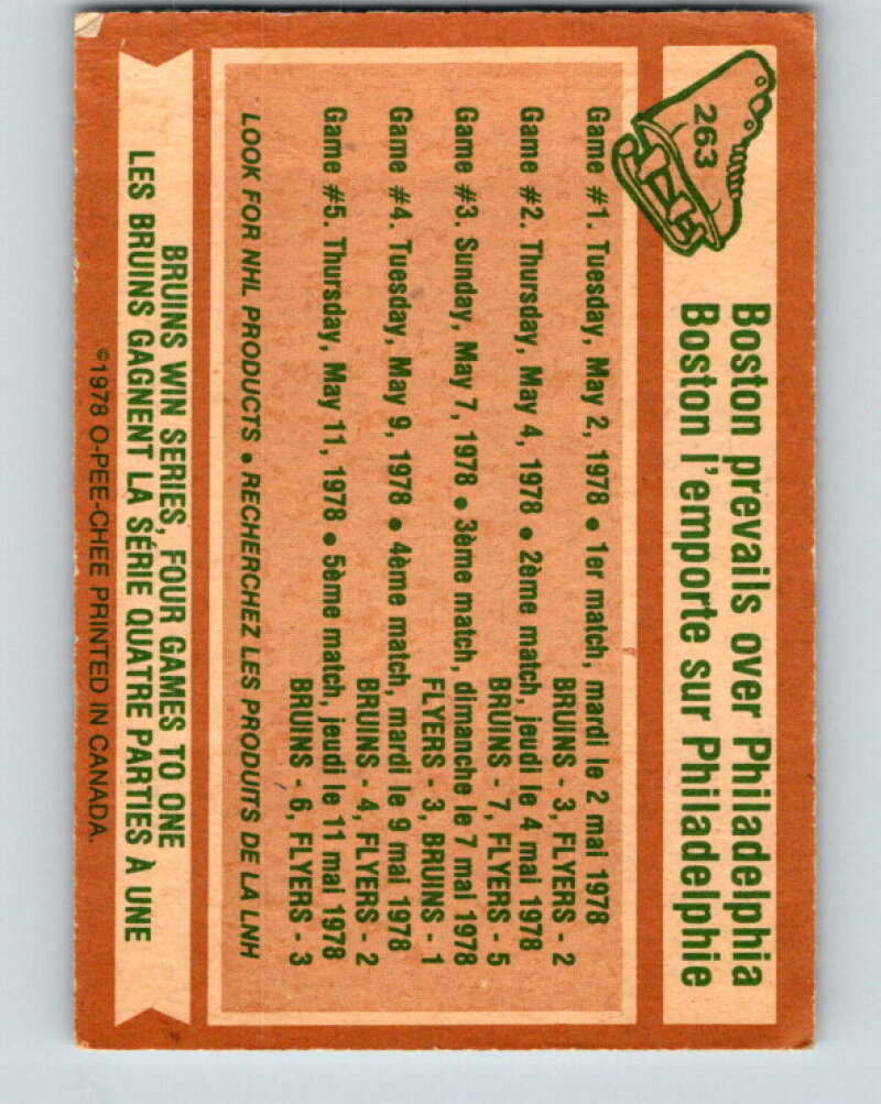 1978-79 O-Pee-Chee #263 Stanley Cup Semi-Finals   V24577