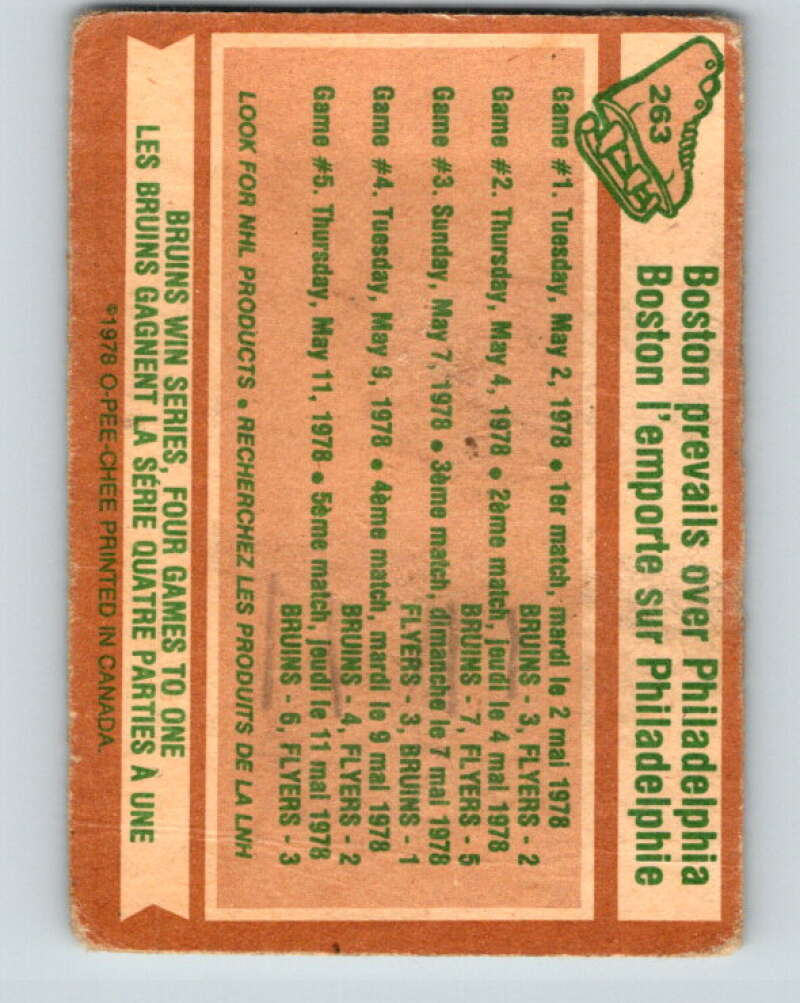1978-79 O-Pee-Chee #263 Stanley Cup Semi-Finals   V24578