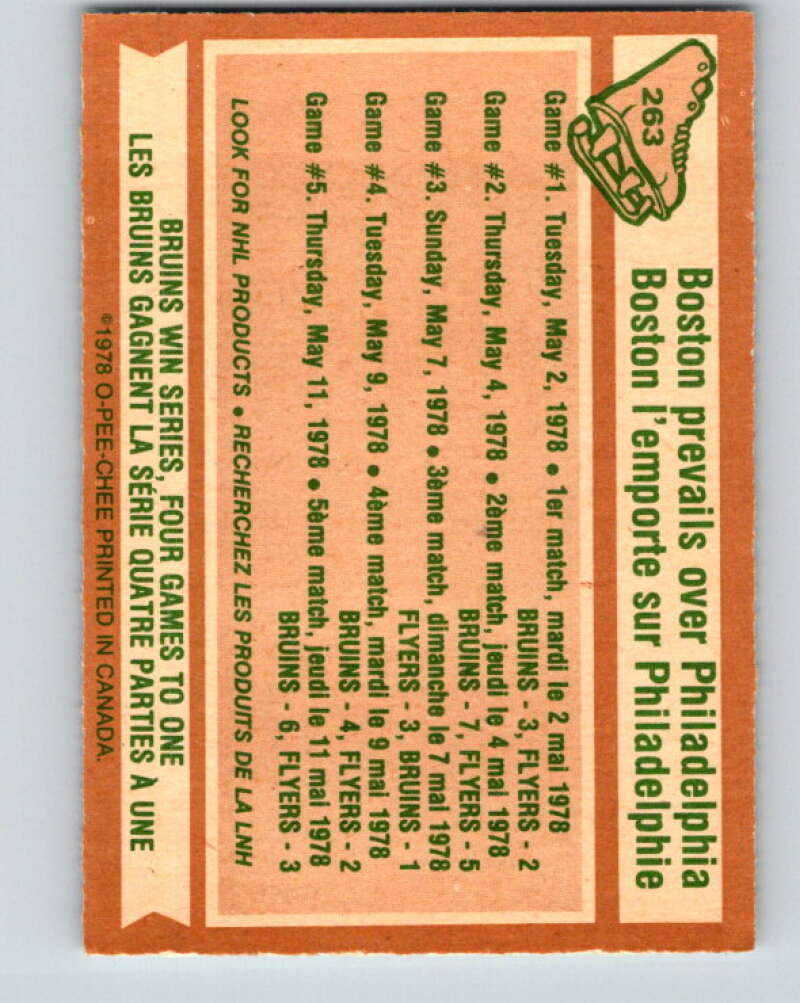 1978-79 O-Pee-Chee #263 Stanley Cup Semi-Finals   V24580