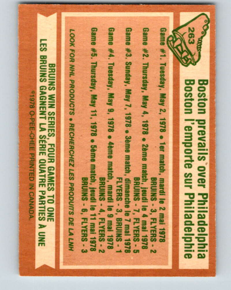 1978-79 O-Pee-Chee #263 Stanley Cup Semi-Finals   V24584