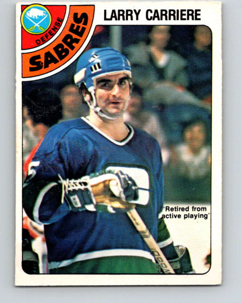 1978-79 O-Pee-Chee #272 Larry Carriere  Buffalo Sabres  V24678