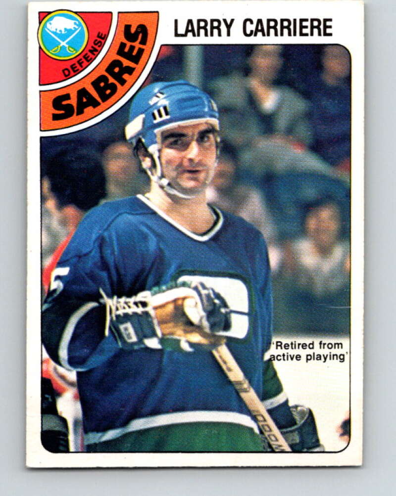1978-79 O-Pee-Chee #272 Larry Carriere  Buffalo Sabres  V24679