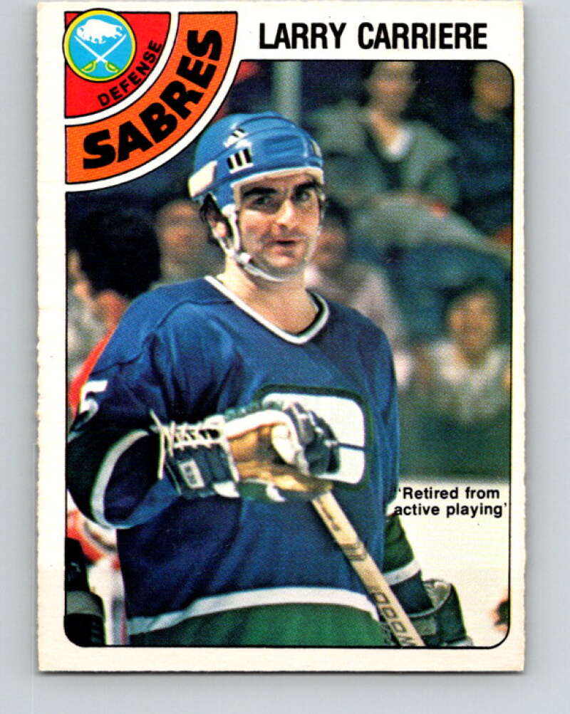 1978-79 O-Pee-Chee #272 Larry Carriere  Buffalo Sabres  V24689