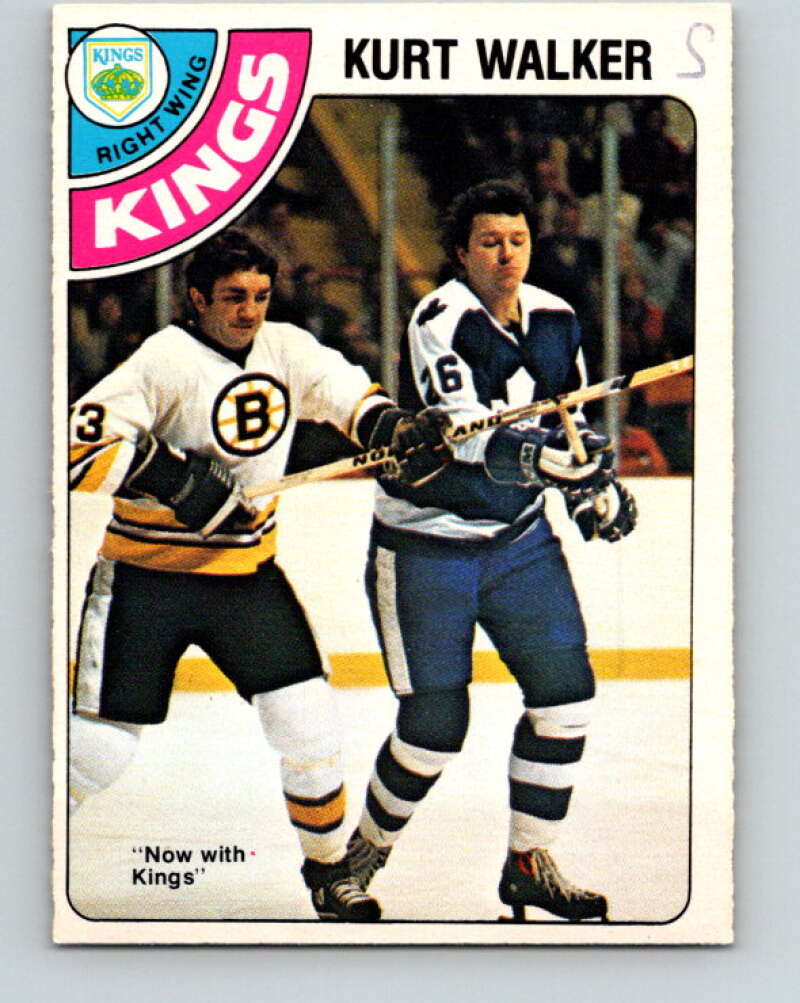1978-79 O-Pee-Chee #282 Kurt Walker  RC Rookie Kings  V24830