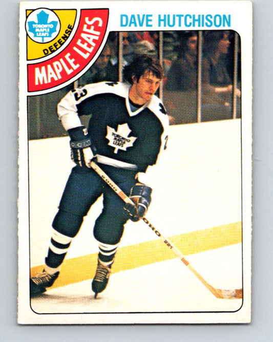 1978-79 O-Pee-Chee #289 Dave Hutchison  Toronto Maple Leafs  V24939