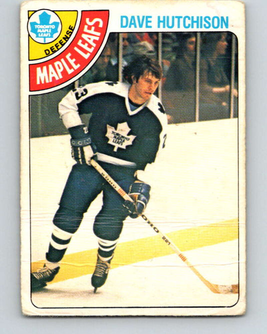 1978-79 O-Pee-Chee #289 Dave Hutchison  Toronto Maple Leafs  V24940