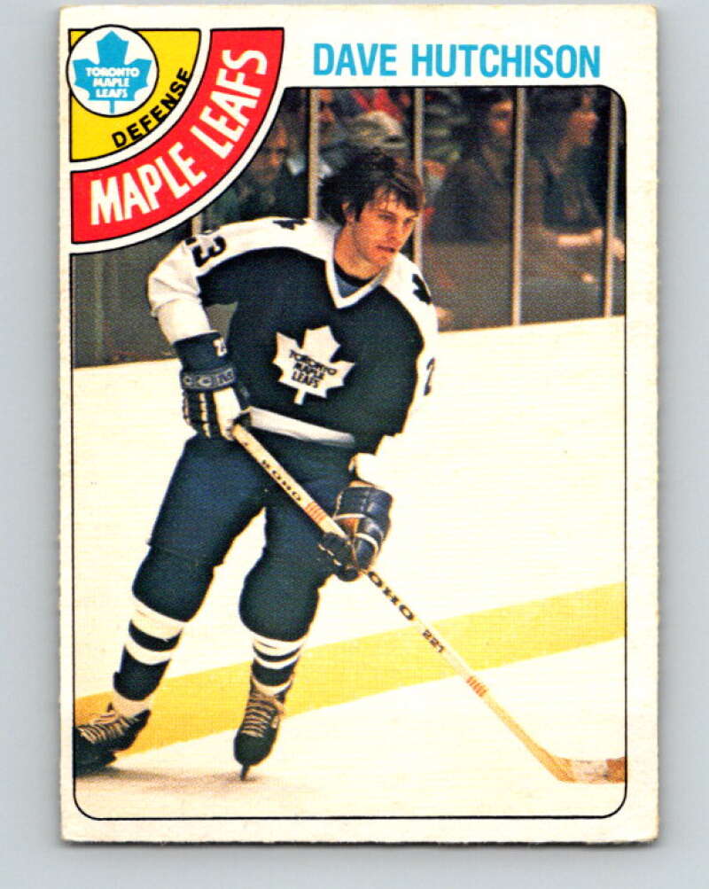 1978-79 O-Pee-Chee #289 Dave Hutchison  Toronto Maple Leafs  V24943