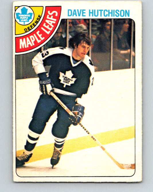 1978-79 O-Pee-Chee #289 Dave Hutchison  Toronto Maple Leafs  V24943