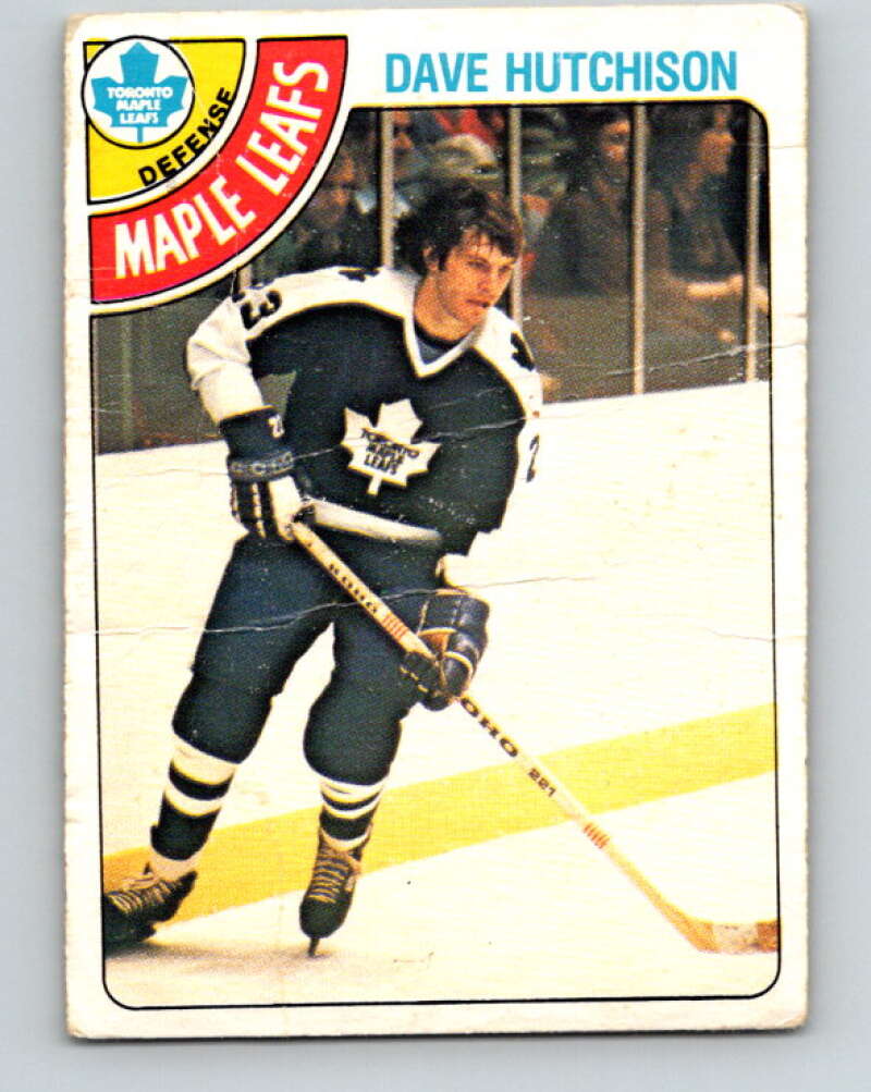 1978-79 O-Pee-Chee #289 Dave Hutchison  Toronto Maple Leafs  V24945