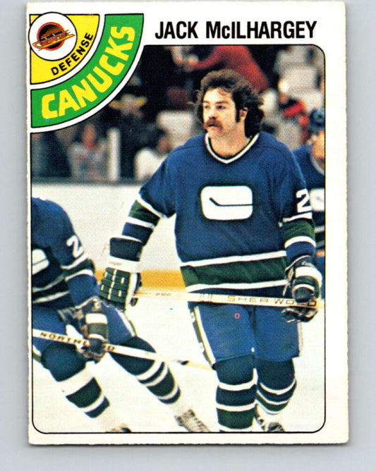 1978-79 O-Pee-Chee #294 Jack McIlhargey RC Rookie Canucks  V25002