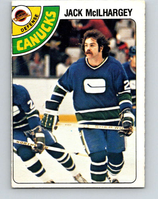 1978-79 O-Pee-Chee #294 Jack McIlhargey RC Rookie Canucks  V25003